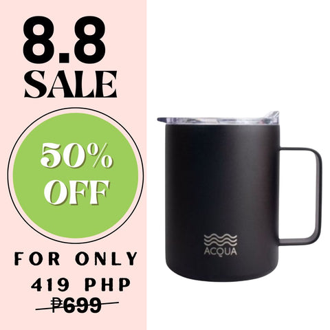 375 ml Charcoal Black Acqua Mug