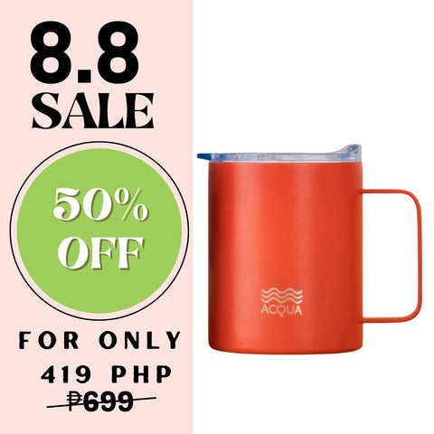 375 ml Cherry Red Acqua Mug
