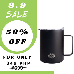 375 ml Charcoal Black Acqua Mug