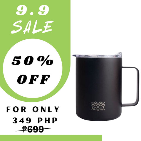 375 ml Charcoal Black Acqua Mug