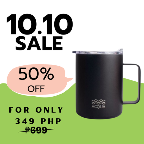 375 ml Charcoal Black Acqua Mug