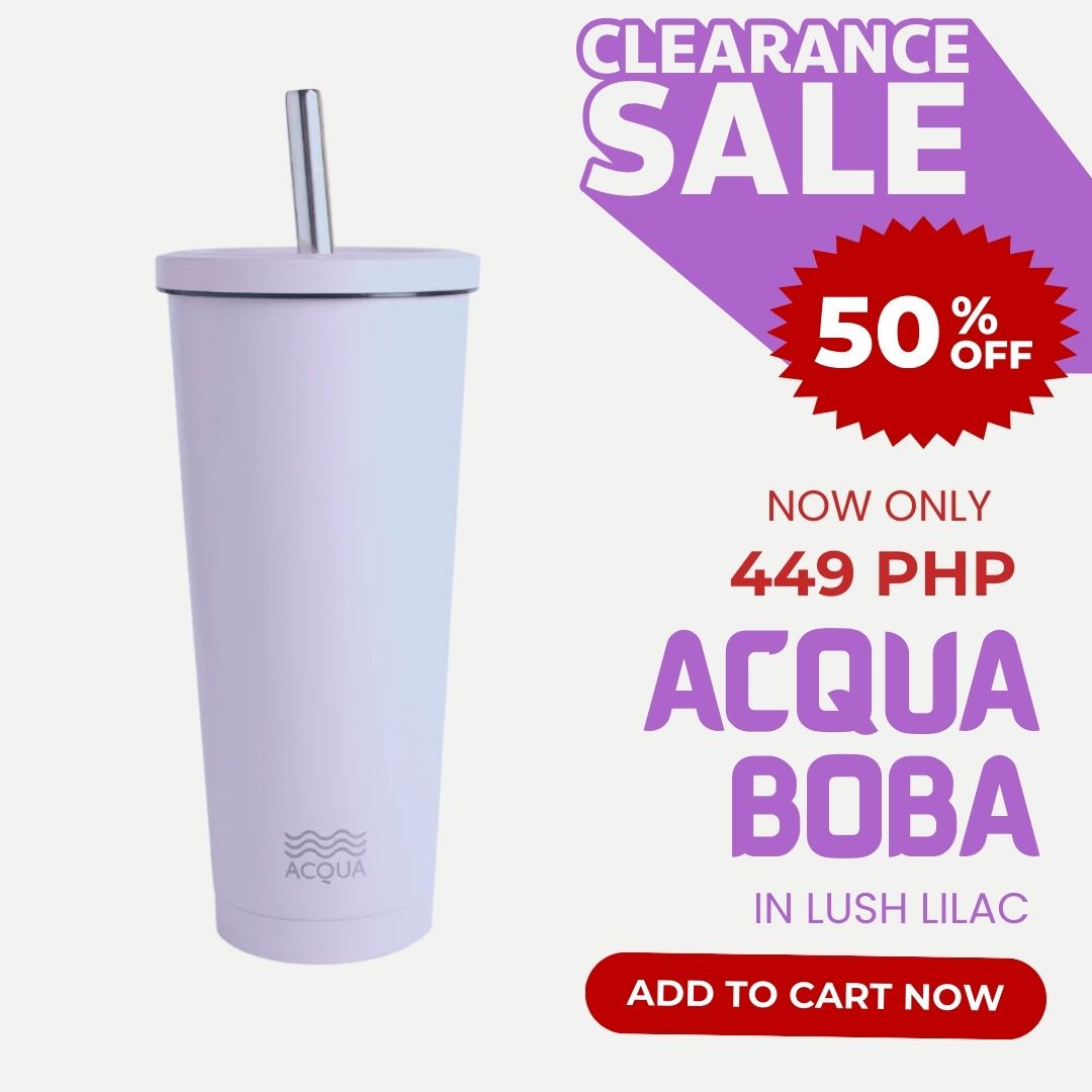 Acqua Bottles Boba Cup Lush Lilac (Clearance sale)