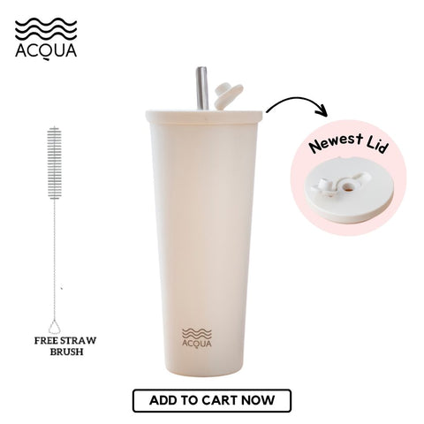 590 ml Cream White Acqua Boba Cup