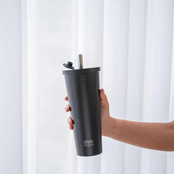 590 ml Charcoal Black Acqua Boba Cup