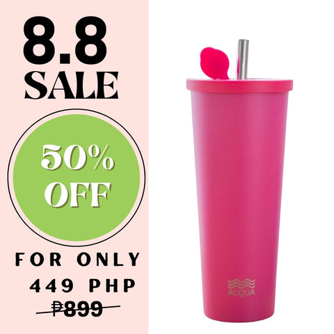 590 ml Barbie Pink Acqua Boba Cup