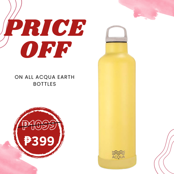 1 L Wildflower Yellow Acqua Earth Vacuum Flask