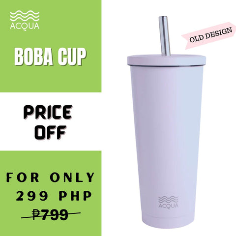 Acqua Bottles Old Design Boba Cup Lush lilac