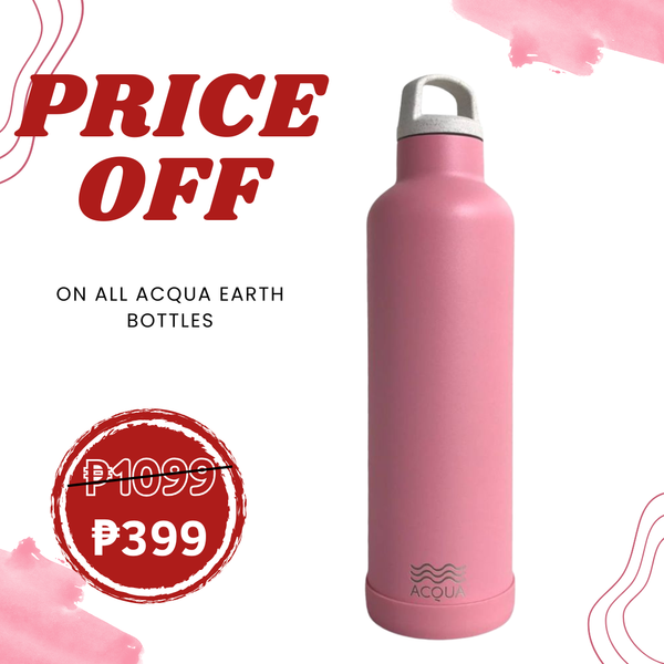 1 L Sakura Pink Acqua Earth Vacuum Flask