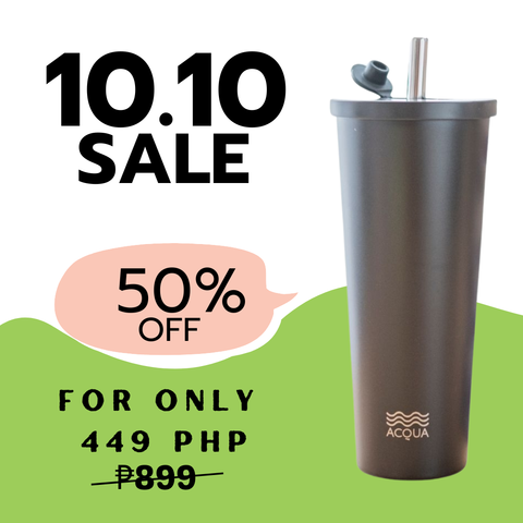 590 ml Charcoal Black Acqua Boba Cup