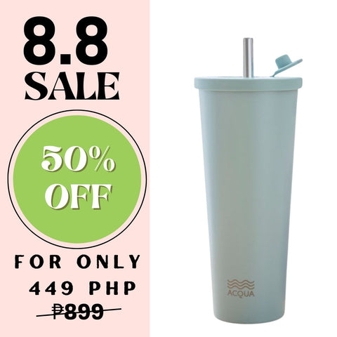 590 ml Sage Green Acqua Boba Cup