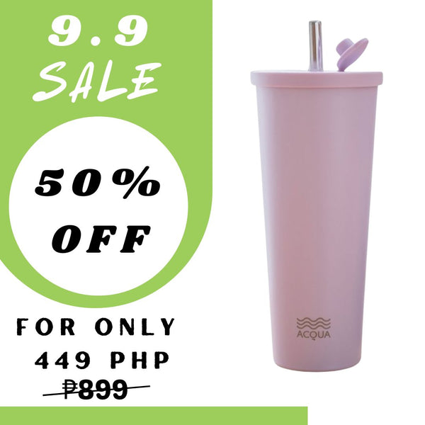 Acqua Bottles Boba Cup Lush Lilac