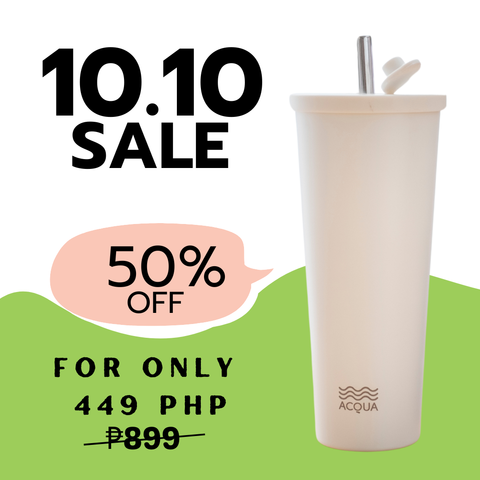 590 ml Cream White Acqua Boba Cup