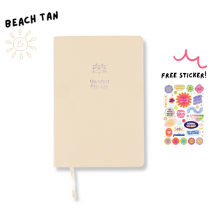 Acqua Manifest Planner in Beach Tan