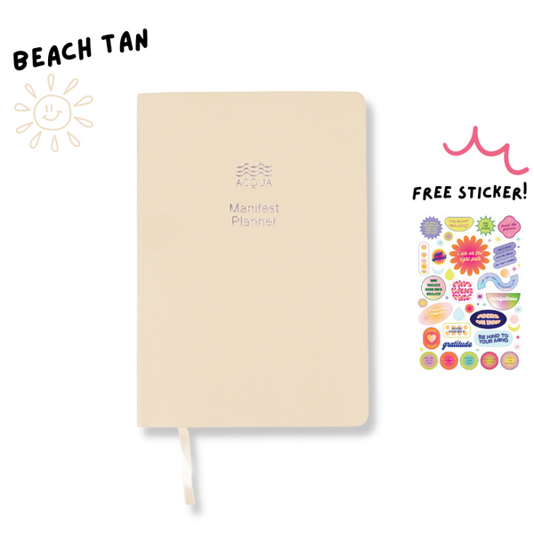 Acqua Manifest Planner in Beach Tan