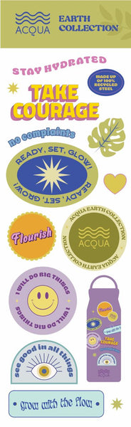 Acqua Earth Collection Sticker Set - Green