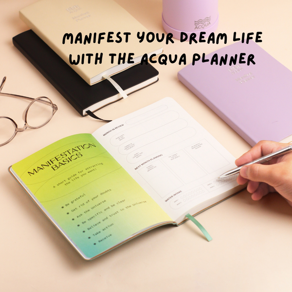 Acqua Manifest Planner in Beach Tan